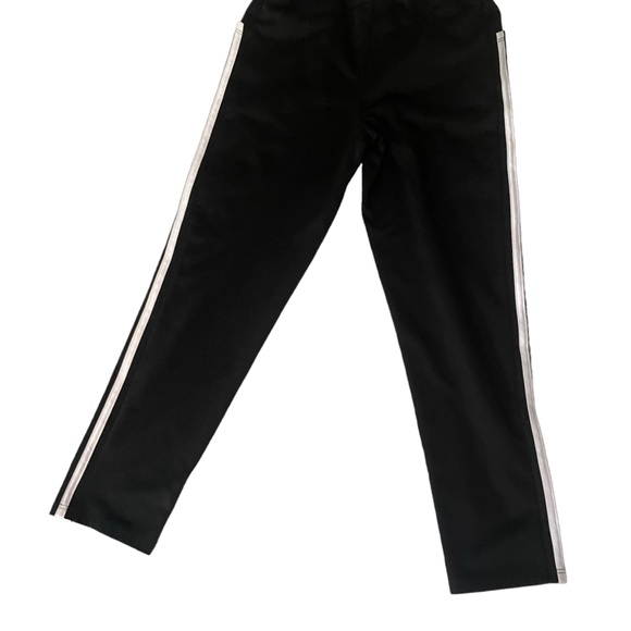 Adidas Unisex Black White Three Strip Active Pants Size Youth Medium 10-12 - Picture 3 of 7